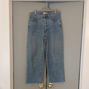 Madewell perfect vintage wide leg crop jeans